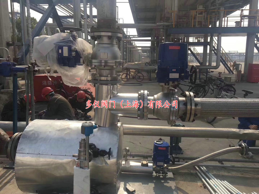 不銹鋼電動防爆三通球閥